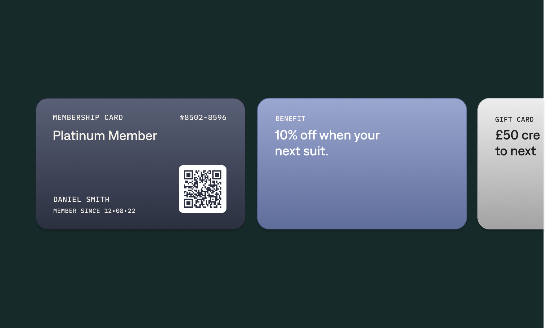 Member benefits delivered to your customers wallet